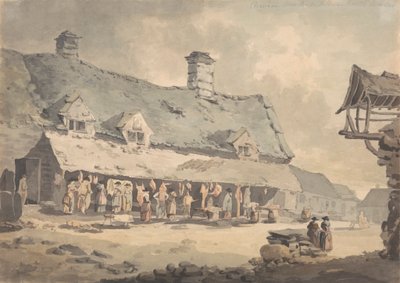 Marktplatz von Corwen, Nordwales von Edward Dayes