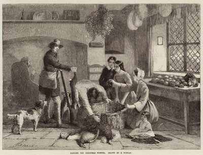 Das Weihnachtspaket packen von Edward Duncan