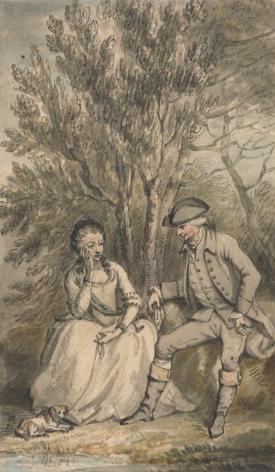 Illustration zu Eine sentimentale Reise: Episode: Maria und ihr Hund Sylvia von Edward Edwards