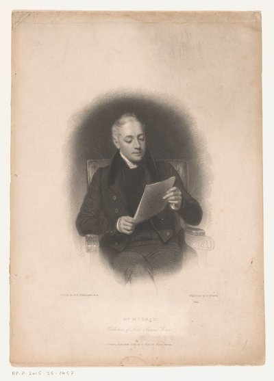 Porträt des Verlegers John Murray von Edward Finden