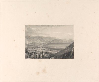 Das Tote Meer, Jericho und die Mündung des Jordan von Edward Francis Finden