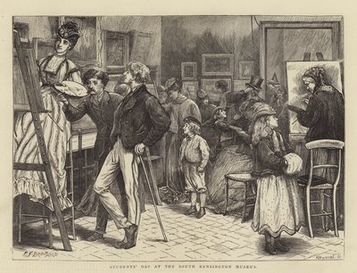 Studententag im South Kensington Museum von Edward Frederick Brewtnall