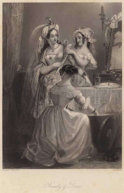 Schönheit und Kleidung von Edward Henry (after) Corbould