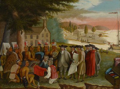 Penns Vertrag mit den Indianern, ca. 1830-40 von Edward Hicks