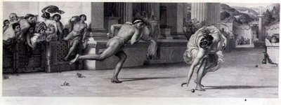 Atalantas Rennen, graviert von Jean F. Joubert (1810-84) veröffentlicht von The Fine Art Society von Edward John (after) Poynter