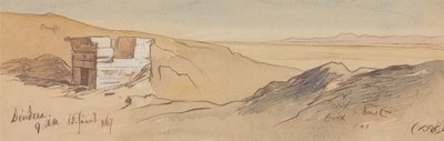Dendera, 9:00 Uhr, 15. Januar 1867 von Edward Lear