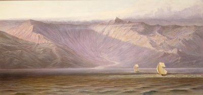 Die gewaltigen Akrokeraunischen Mauern, die Küste Albaniens von Edward Lear