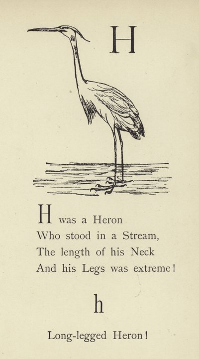 Der Buchstabe H von Edward Lear