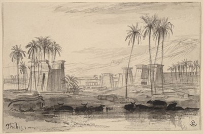 Theben von Edward Lear