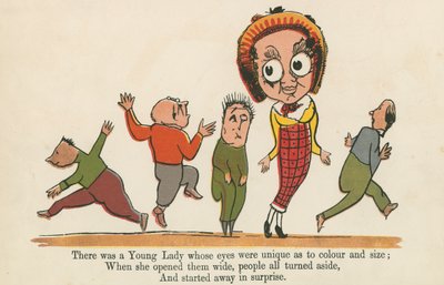 Es war eine junge Dame, deren Augen einzigartig in Farbe und Größe waren, aus 