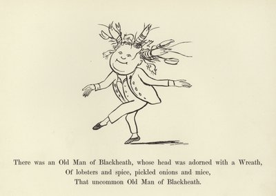 Es war ein alter Mann aus Blackheath, dessen Kopf mit einem Kranz geschmückt war von Edward Lear
