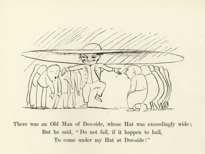 Es war ein alter Mann von Dee-side, dessen Hut war außerordentlich breit von Edward Lear
