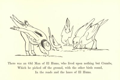Es war ein alter Mann von El Hums, der nur von Krümeln lebte von Edward Lear