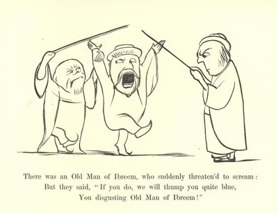 Es war ein alter Mann aus Ibreem, der plötzlich drohte zu schreien von Edward Lear