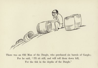 Es war ein alter Mann aus dem Dargle, der sechs Fässer Gargle kaufte von Edward Lear