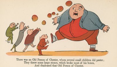 Es war eine alte Person aus Chester, die von mehreren kleinen Kindern belästigt wurde, aus 