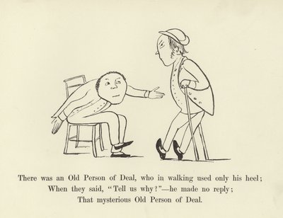 Es war ein alter Mann aus Deal, der beim Gehen nur seine Ferse benutzte von Edward Lear