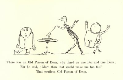 Es war ein alter Mann aus Dean, der aß eine Erbse und eine Bohne von Edward Lear