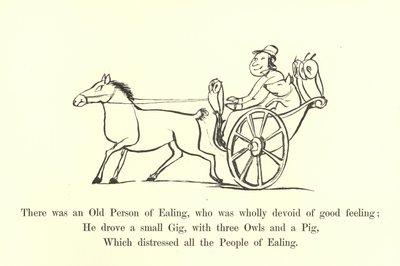 Es war eine alte Person aus Ealing, die völlig ohne gutes Gefühl war von Edward Lear