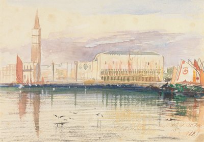 Venedig, der Dogenpalast von Edward Lear