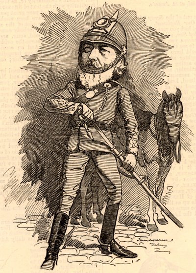 Frederick Lord Leighton in Militäruniform von Edward Linley Sambourne