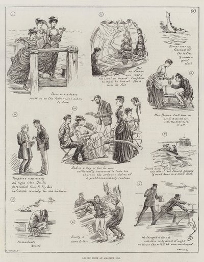Blätter aus einem Amateur-Logbuch von Edward Morant Cox