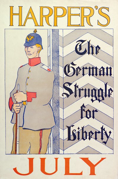 Poster für Harpers New Monthly Magazine, Juli 1895 von Edward Penfield