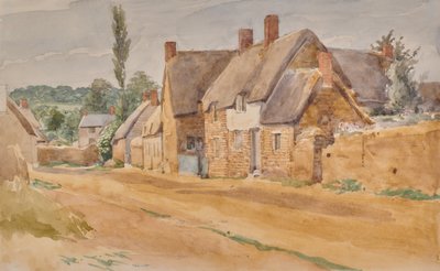 Landschaft mit Hütten von Edward Pretty