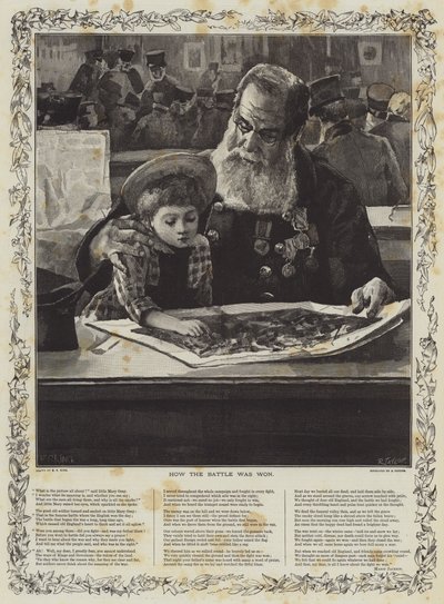 Wie die Schlacht gewonnen wurde (Gravur) von Edward R. King