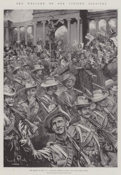 Der Empfang unserer Bürger-Soldaten von Edward Read