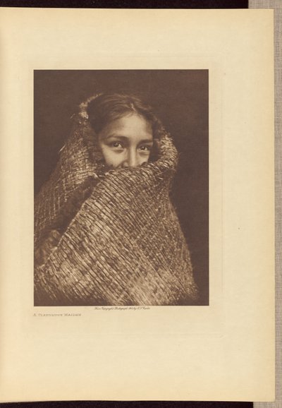 Eine Clayoquot-Maid von Edward S. Curtis