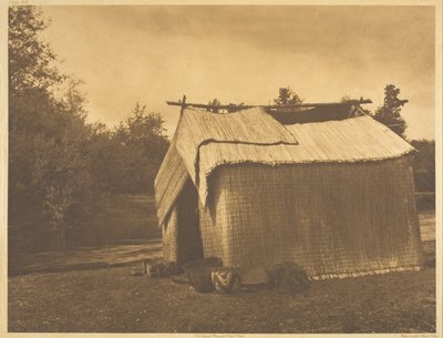 Ein Mattenhaus - Skokomish von Edward S. Curtis