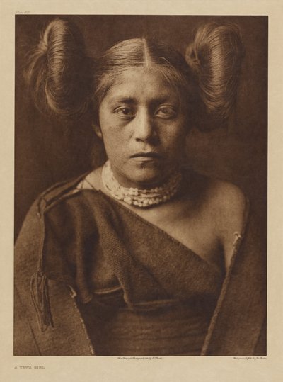 Ein Tewa-Mädchen von Edward S. Curtis