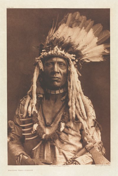 Portfolio VI, Platte 203: Wiesel Schwanz - Piegan von Edward S. Curtis
