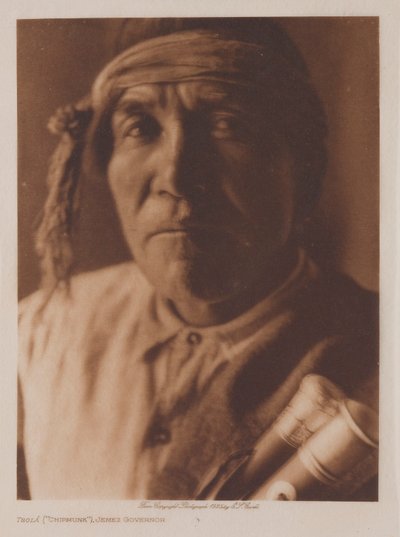 Tsola (Streifenhörnchen), Gouverneur von Jemez von Edward S. Curtis