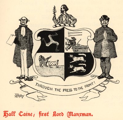 Hall Caine, Erster Lord Manxman (Stich) von Edward Tennyson Reed