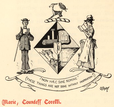 Marie, Gräfin Corelli (Stich) von Edward Tennyson Reed