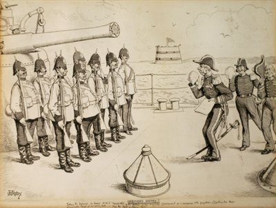 Unaufgezeichnete Geschichte! Erzählen den Marinesoldaten an Bord der HMS Taradiddle die Entschlossenheit der Regierung Ihrer Majestät - als Zugeständnis an die Vorurteile der kontinentalen Mächte - Ägypten frühzeitig zu evakuieren: wahrscheinlich am 1. Apr von Edward Tennyson Reed
