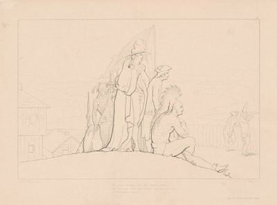 Die schöne Gertrude, sicher vor gegenwärtigem Schaden von Edward Webb, after George Elgar Hicks