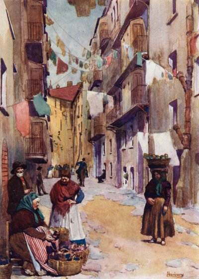 Korsika: Häuser, Ajaccio von Edwin Arthur Norbury