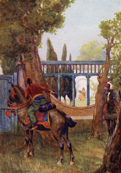Im Garten ging eine schöne Dame ganz allein spazieren von Edwin Arthur Norbury