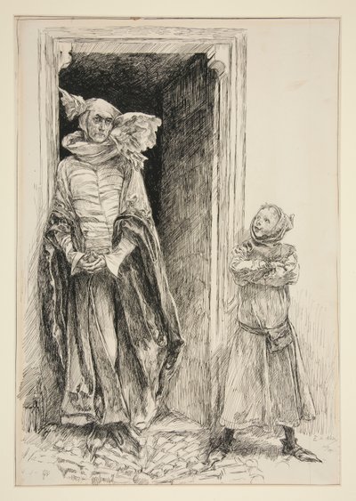 Armado und Moth, aus Akt III, Szene i, Liebe von Edwin Austin Abbey