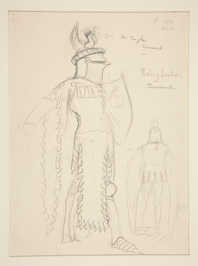 Bolingbroke (Turnierszene), Kostümentwurf für Henry Irving von Edwin Austin Abbey
