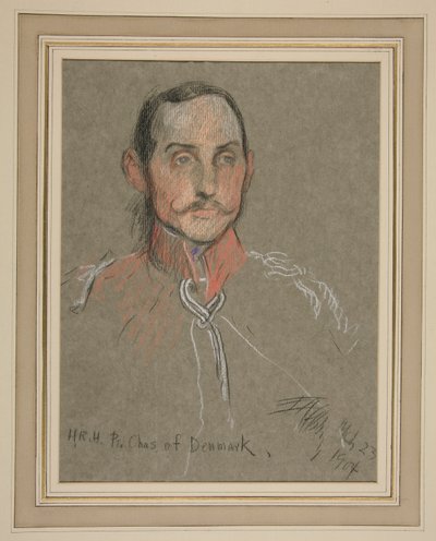 Krönung von Edward VII Porträt: Prinz Charles von Dänemark von Edwin Austin Abbey