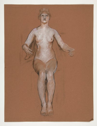 Frühe Studie für die Figur des Genius des Staates von Edwin Austin Abbey