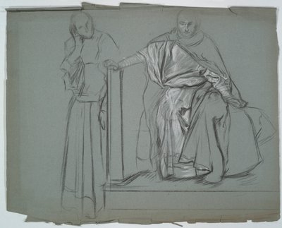 Studie für König und Gefolge in Hamlet von Edwin Austin Abbey