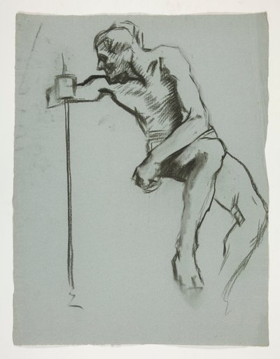 Studie für Der Geist des Vulkan, Genius der Arbeiter in Eisen und Stahl, Kapitolrotunde, Harrisburg, Pennsylvania von Edwin Austin Abbey