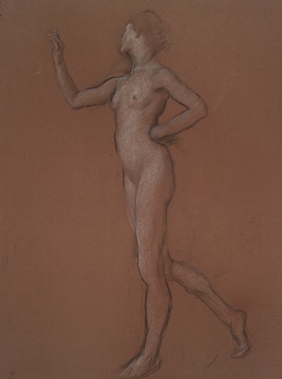 Studie für Figur von 7 Uhr morgens von Edwin Austin Abbey