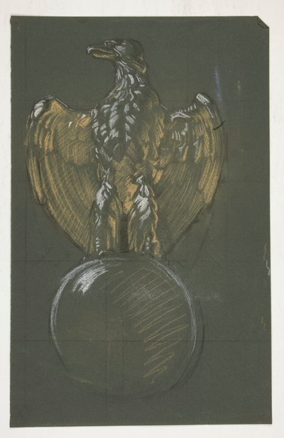 Studie für die Adler-Säulendekoration von Edwin Austin Abbey