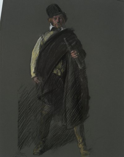 Studie für die Figur von Captain Peter Minuit von Edwin Austin Abbey